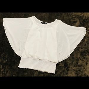 Amy Byer Girls Blouse Size M (10-11) White.